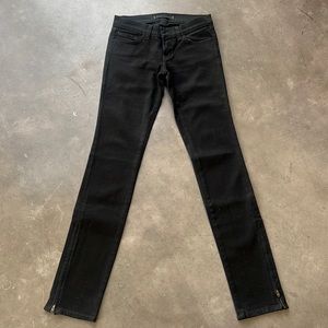 J Brand. New, bold and black zipper sides denim.